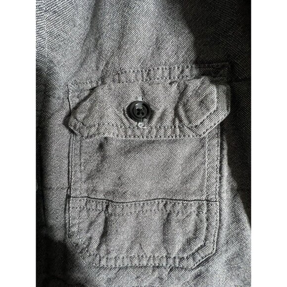 Vtg 2014 Vans Jacket Men's L Gray Cotton Blend Coat Shacket Barn Coat Skater U9 - Picture 4 of 7